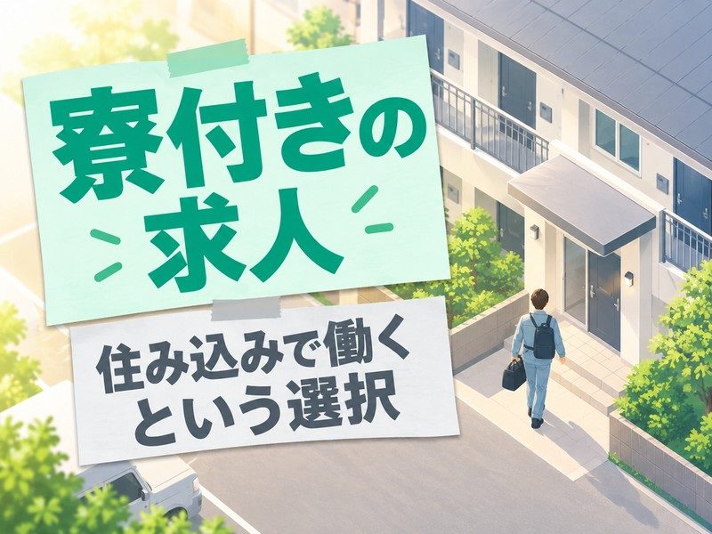 半導体装置の組立・調整スタッフ（寮付き）（寮へ帰る人のイラストのイメージ）